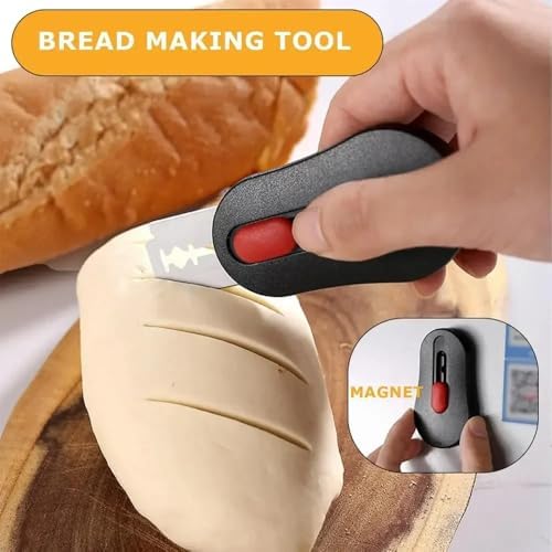 Extractable & Magnetic Bread Lame Dough Scoring Tool, Sourdough Bread