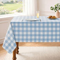 Veblandy Checkered Tablecloth Rectangle Waterproof Gingham Table Cloth