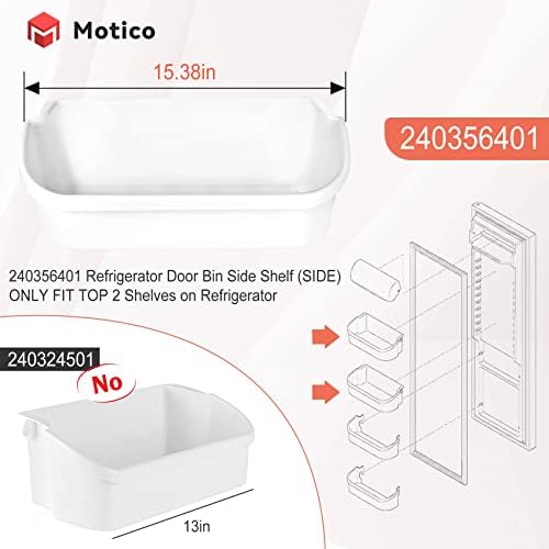 Upgrade 240356401 Refrigerator Door Bin Shelf Replace, Length 15.38"