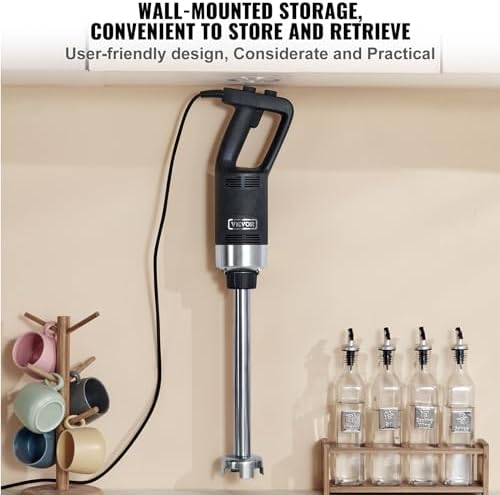 VEVOR Commercial Immersion Blender 750W 20" Heavy Duty Kitchen Hand