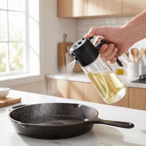 Reusable Oil Dispenser Bottle and Vinegar Cruet