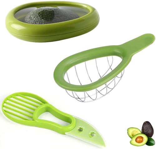 Avocado Slicer Tools 3 PCS - Avocado Saver for Fridge to Keep