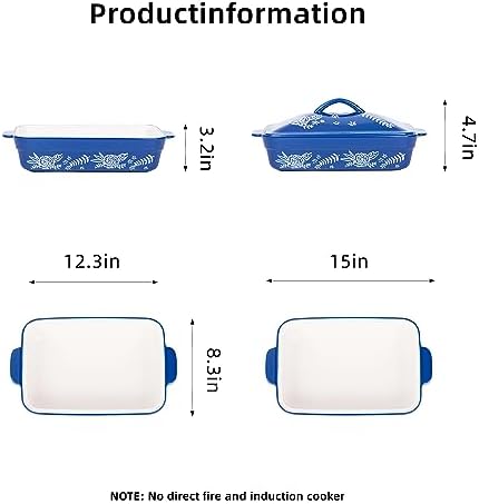 Wisenvoy Ceramic Casserole Dish with Lid