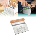 Bench Scraper Kitchen Herb Stripper,Dough Scraper Cutter,Food Scraper