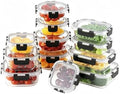 24pc Glass Food Storage Containers with Lids
