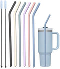 Pastel Color 14” Extra Long Silicone Replacement Straw for 40 oz