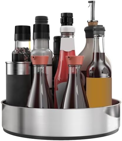 VAEHOLD Lazy Susan Turntable Spice Rack Organizer for Kitchen Cabinet