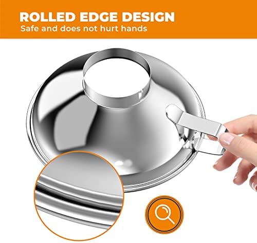Pisol Wide Mouth Canning Funnel for Kitchen Use, 304 Stainless Steel