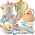 BUYGER Play Kitchen Pots and Pans Set, Pretend Play Utensils
