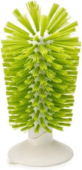 Brush-Up Glass Brush with Suction Cup Upright Stays in Sink Bristle Scrub by Hengkaising