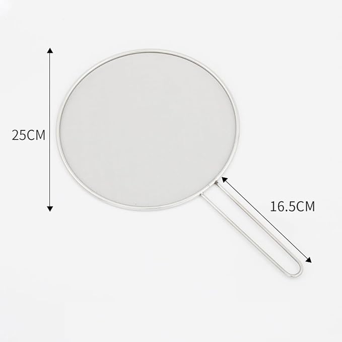 1Pc 10" Stainless Steel Pot Splatter Guard Fine Mesh Cover - Image 8
