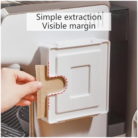 1pc Coffee Filter Storage Box Refrigerator Holder Wall-Mounted