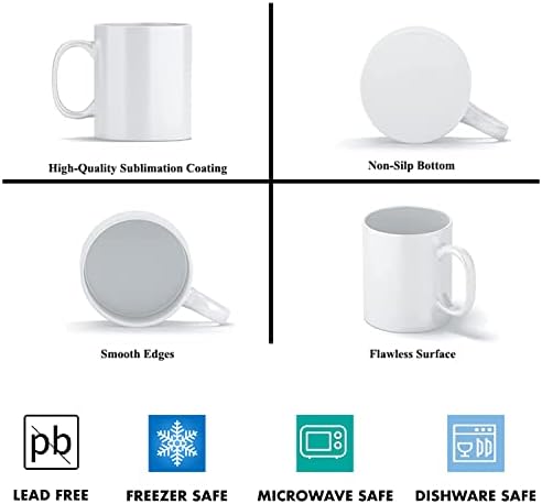 Sublimation Mugs, White Coffee Mugs 11oz Sublimation Coffee Cups AAA