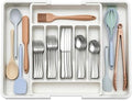 Silverware Drawer Organizer, Plastic Cutlery Storage for Kitchen