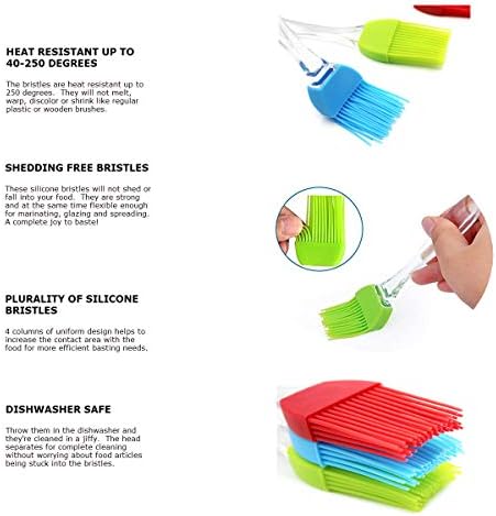 7" Silicone Basting Pastry Brush - Perfect for Oil Butter Spread