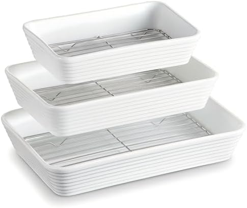 ONEMORE Ceramic Baking Dish Set of 3, 9x13