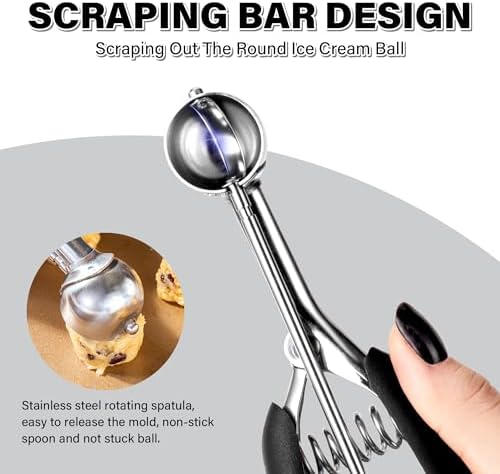 Extra Small Cookie Scoop 1 tsp, Professional Stainless Steel Tiny Ice