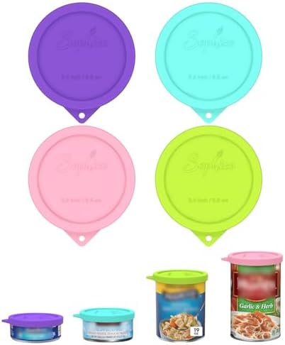 SOPHICO 4PCS 3.4in Silicone Can Lids