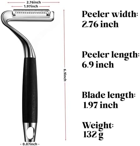 304 Stainless Steel Julienne Peeler.