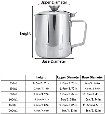 Milk Frothing Pitcher, Milk container Stainless Steel Coffee Cup Mug