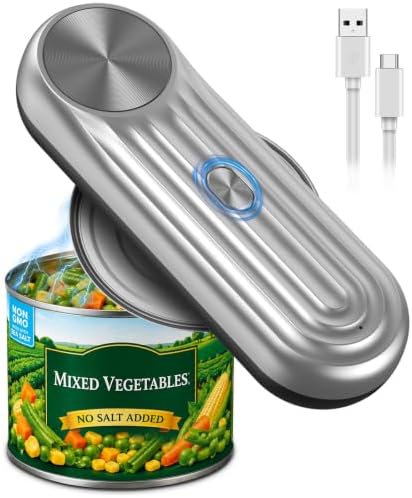 Electric Can Opener, One Touch Automatic Can Opener for Seniors