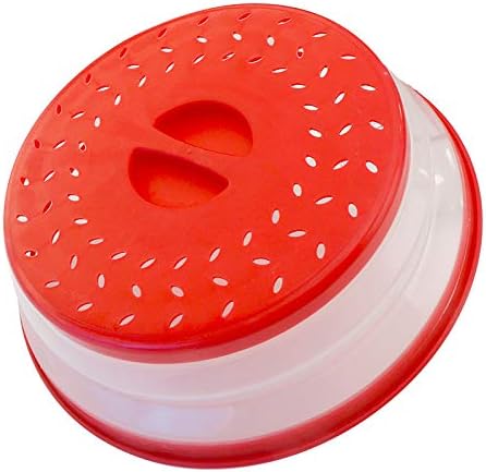 Pack of 2 Collapsible Microwave Food Cover, Splatter Guard, Vented Microwave Lid - Image 2