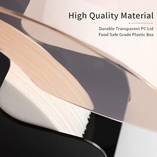 Coffee Filter Paper Storage Holder - Fan Shaped Dustproof Box, Hand
