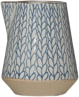 Creative Co-Op Hand-Painted Stoneware Sugar & Creamer