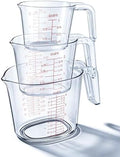 BINGBING- Measuring Cups Set of 3, Plastic, Nesting Design, Pour Spout