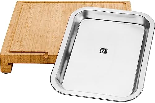 ZWILLING BBQ+ Bamboo Cutting Board with Juice Groove and Sliding