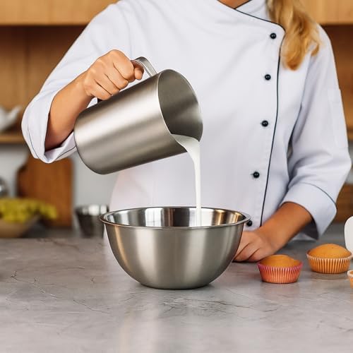 Stainless Steel Measuring Cup with Handle and Pour Lip, 2000ml 70OZ