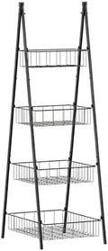 ETELI 4 Tier Metal Wire Basket Stand Triangular Freestanding Water