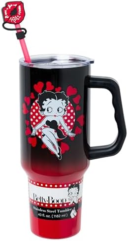 Silver Buffalo Betty Boop Core Cute Pose, Stainless Steel Tumbler