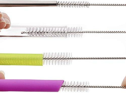 Long Straw Brush Set of 10, 8-ihch, 10 Different Diameters