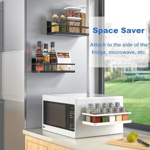 Magnetic Spice Rack for Refrigerator, Magnetic Spice Storage Rack