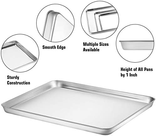 Wildone Baking Sheet with Silicone Mat Set, Set of 6
