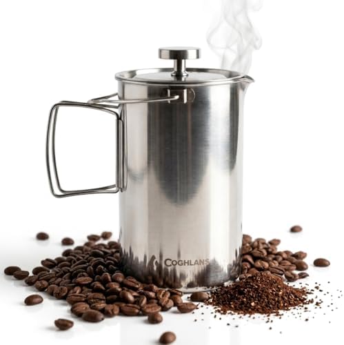 Coghlan's 32 oz Stainless Steel French Press Coffee Maker
