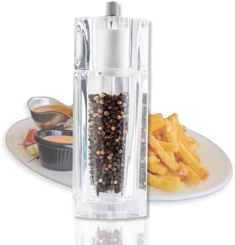 TableCraft Acrylic Salt and Pepper Mill Combo, 30ml/75ml
