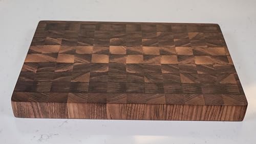 Walnut End Grain Cutting Board, Small 12 x 9 inches