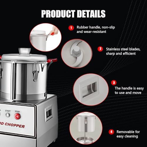 Large Commercial Food Processor, Vegetable Chopper
