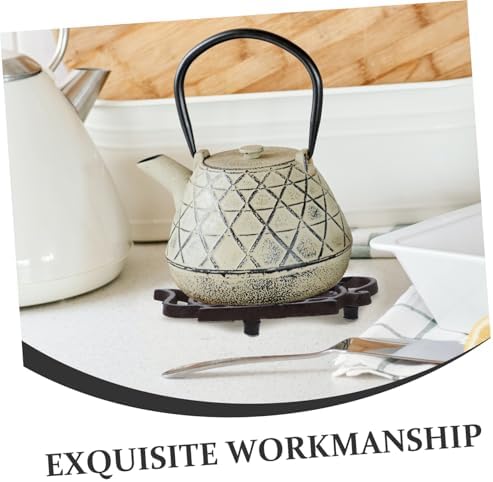 Cast Iron Teapot Shaped Trivet Heat Resistant Pad for Hot Dishes