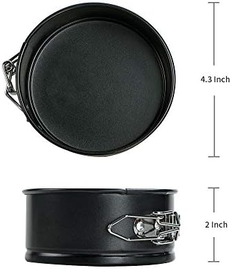 Webake 4.3 Inch Mini Springform Pan Set of 2 Pieces Cheesecake Pans