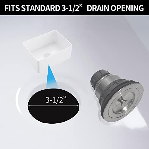 3-1/2-Inch Stainless Steel Kitchen Sink Drain Assembly Kit