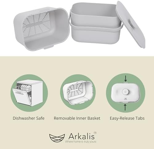 1.3 Gallon Countertop Kitchen Compost Bin with Lid