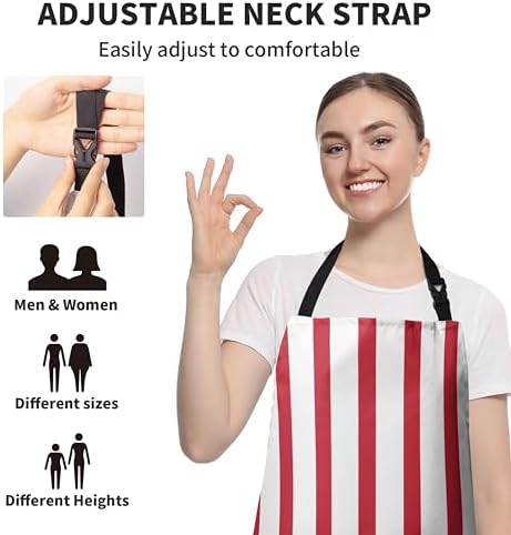 Xmas Aprons for Adults Xmas Tree Cooking Apron with Adjustable Neck