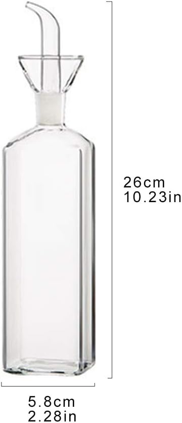 LandHope Oil Bottle Glass Olive Oil Dispenser Bottle Glass Cooking Oil Vinegar - Image 6