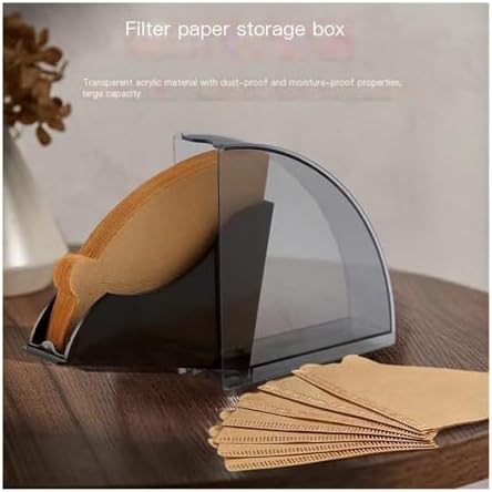 Acrylic Coffee Filter Paper Holder Dispenser Rack, Storage Box