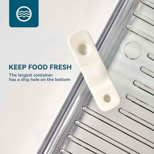 10 Pack Fridge Organizers and Storage, Clear Fridge Organizer Stackable