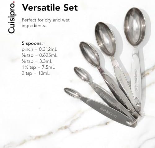 CUISIPRO Odd-Size Measuring Spoon SS 5pc Set