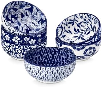 vancasso Ceramic Mixing Bowls with Lids Set of 4 Bundles 2.7 Oz Mini